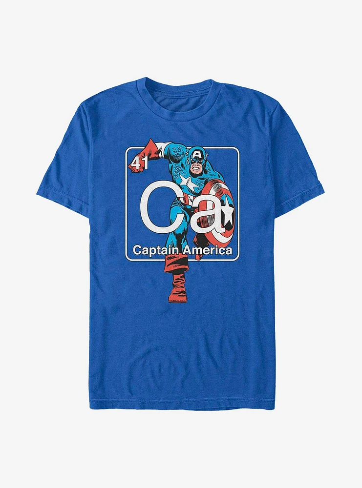 Hot Topic Marvel Captain America Periodic T-Shirt