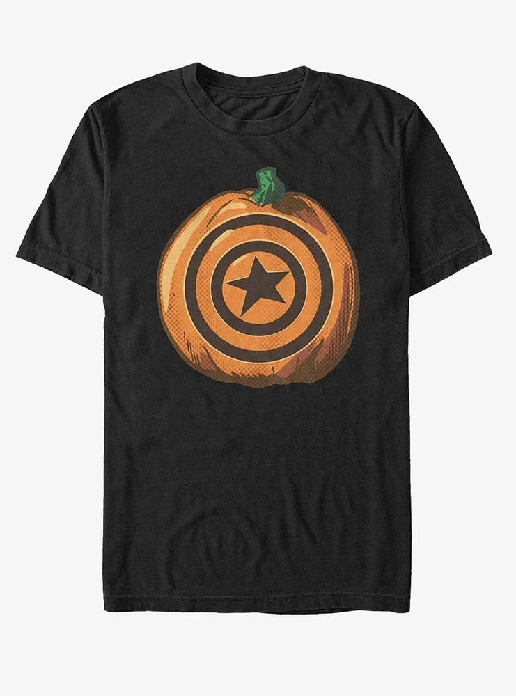 Hot Topic Marvel Captain America Pumpkin T-Shirt