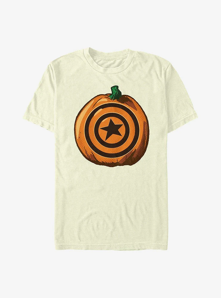 Hot Topic Marvel Captain America Pumpkin T-Shirt