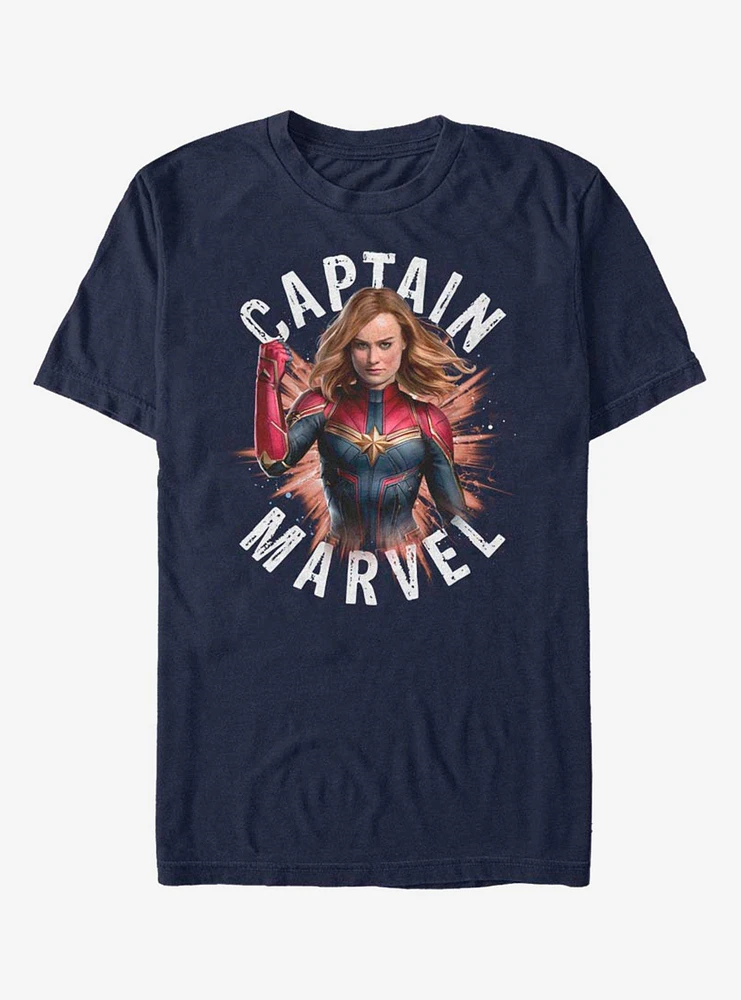 Hot Topic Marvel Captain Burst T-Shirt