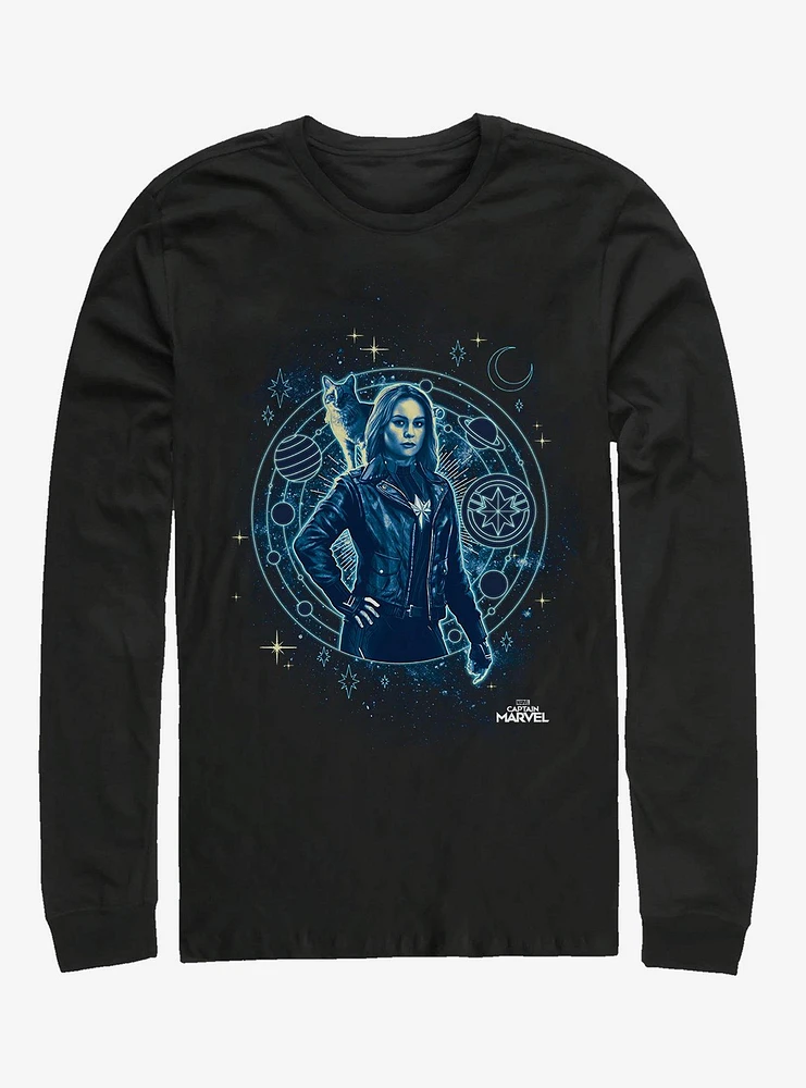 Hot Topic Marvel Captain Celestial Being Long-Sleeve T-Shirt