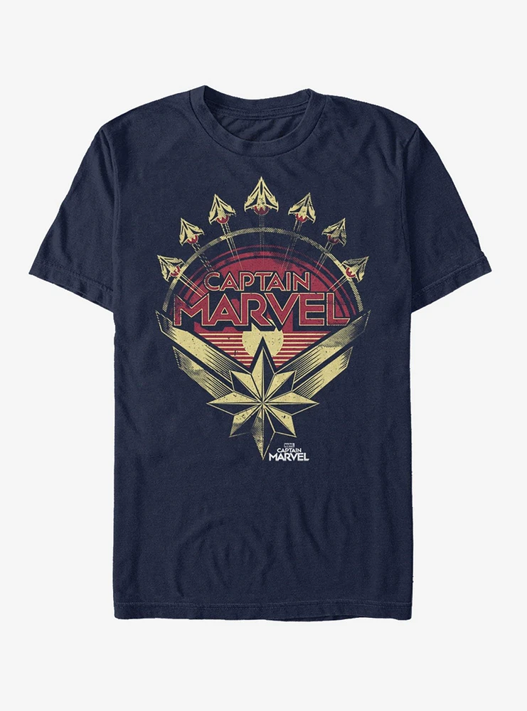 Hot Topic Marvel Captain Plane Model T-Shirt