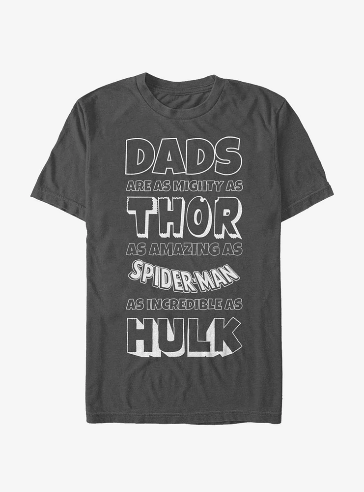 Hot Topic Marvel Dads T-Shirt