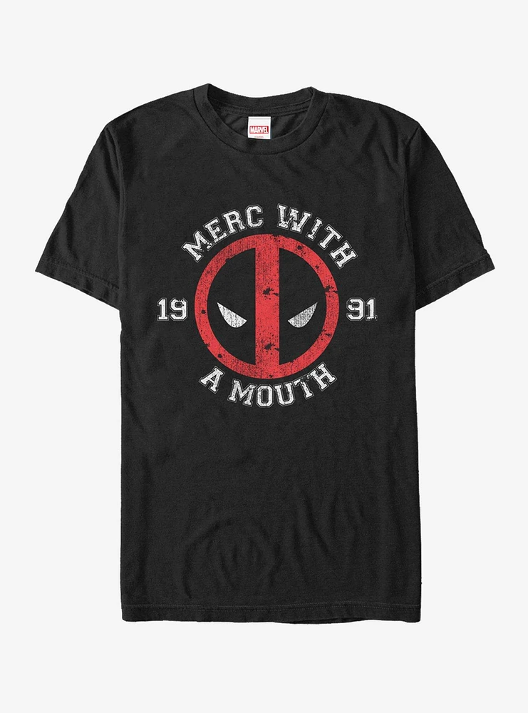 Hot Topic Marvel Deadpool Merc With Mouth T-Shirt