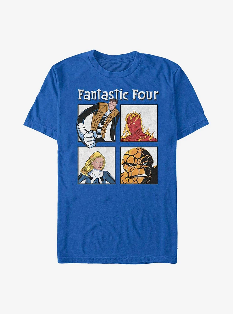 Hot Topic Marvel Fantastic Four Boxed Team T-Shirt