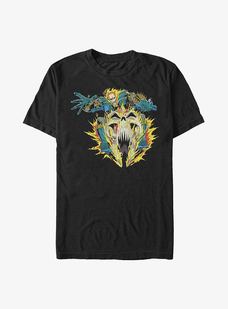 Hot Topic Marvel Ghost Rider Flames T-Shirt