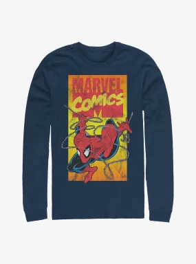 Hot Topic Marvel Spider-Man 90'S Spidey Long-Sleeve T-Shirt