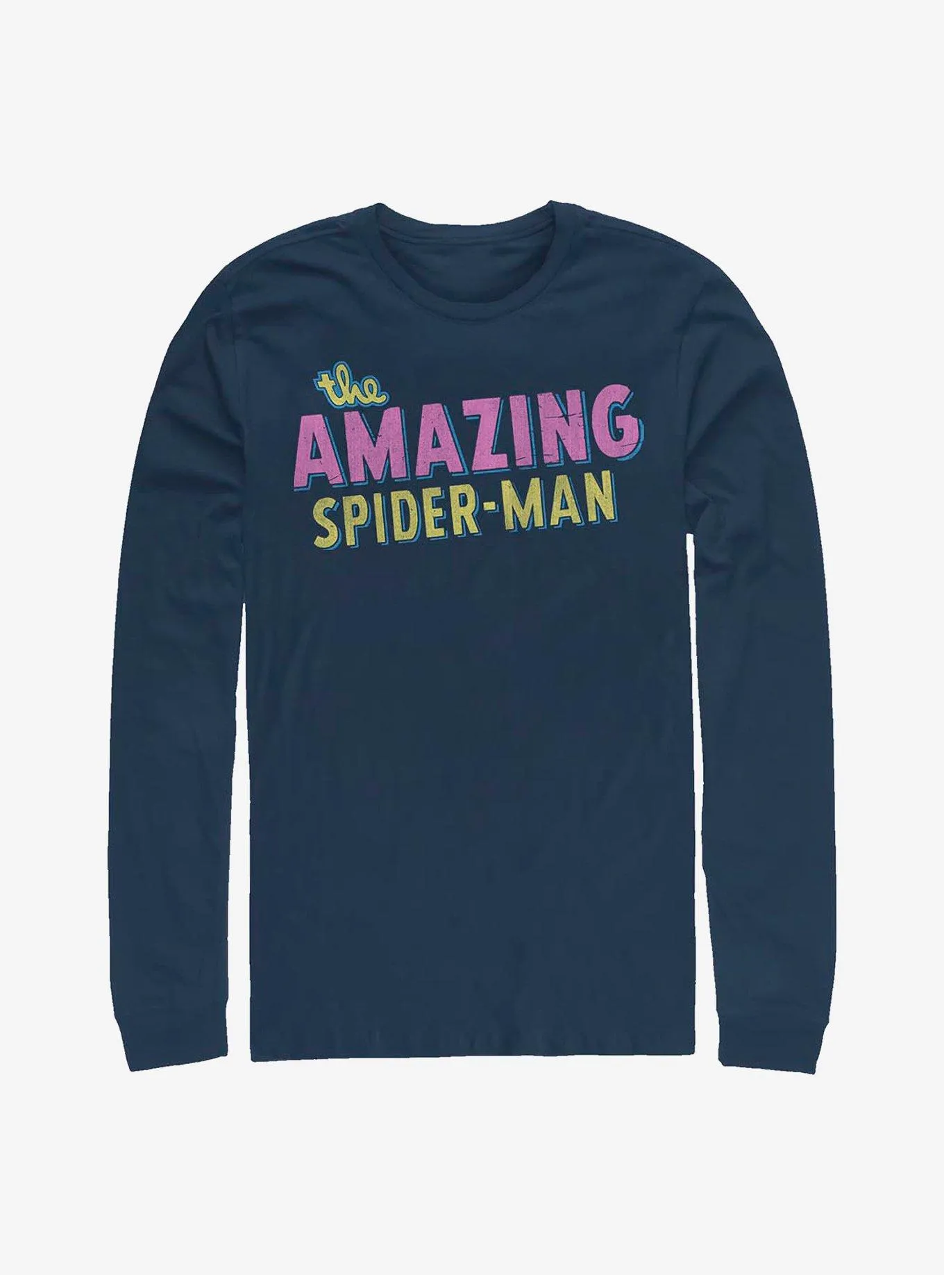 Hot Topic Marvel Spider-Man Amazing Retro Logo Long-Sleeve T-Shirt