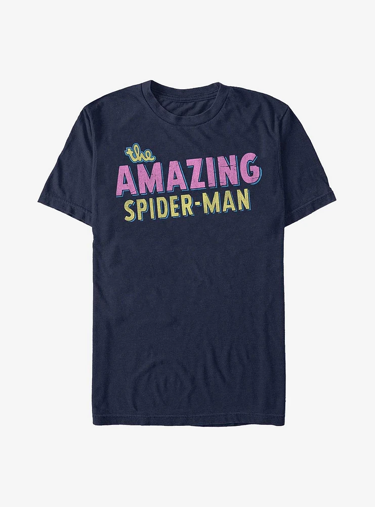 Hot Topic Marvel Spider-Man Amazing Retro Logo T-Shirt