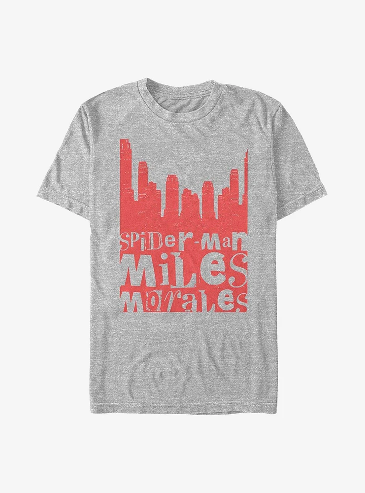 Hot Topic Marvel Spider-Man Miles City T-Shirt