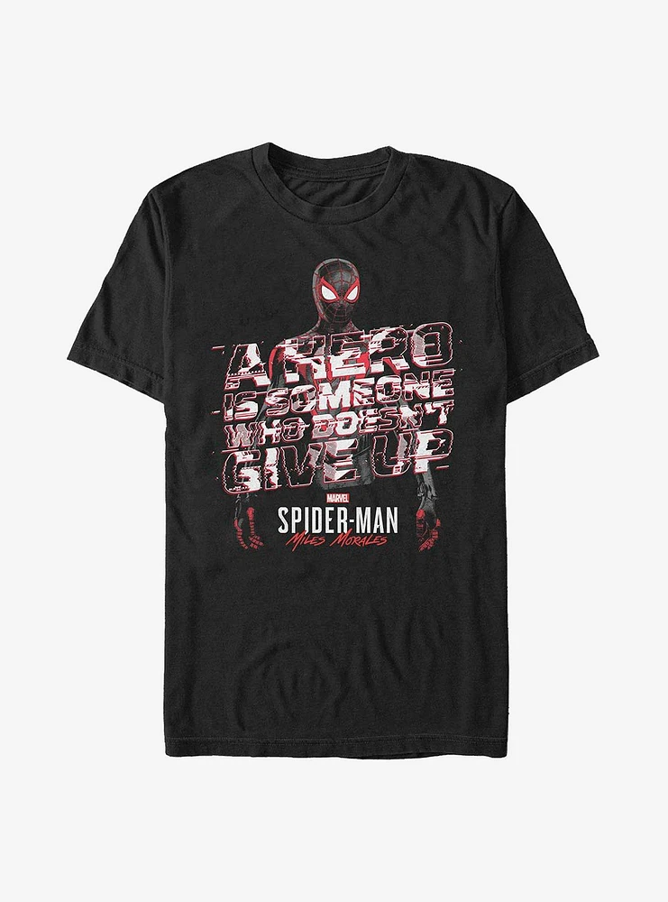 Hot Topic Marvel Spider-Man Miles Morales A Hero Editorial T-Shirt