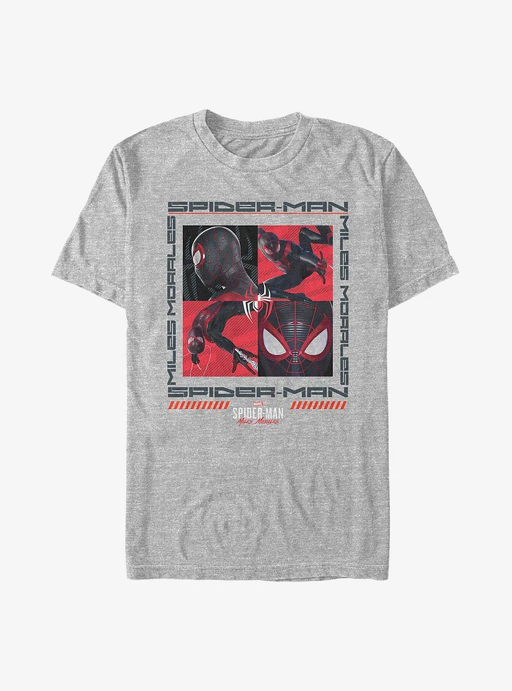 Hot Topic Marvel Spider-Man Miles Morales Square Up T-Shirt