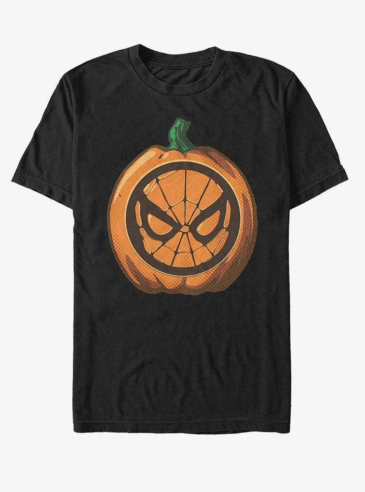 Hot Topic Marvel Spider-Man Spider Pumpkin T-Shirt