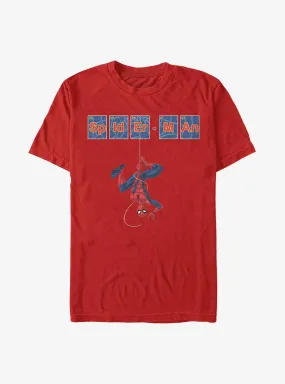 Hot Topic Marvel Spider-Man Spider Tiles T-Shirt