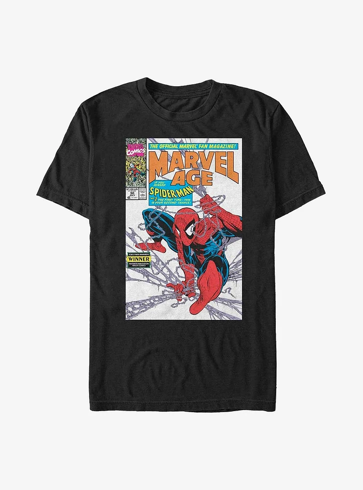 Hot Topic Marvel Spider-Man Spidey Cover T-Shirt