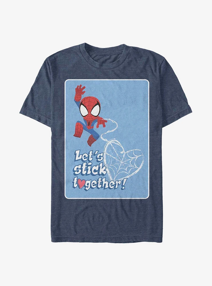 Hot Topic Marvel Spider-Man Stick Together T-Shirt