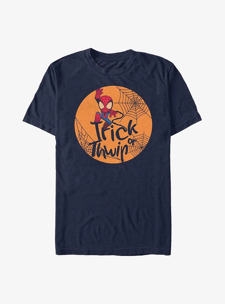 Hot Topic Marvel Spider-Man Trick Or Thwip T-Shirt