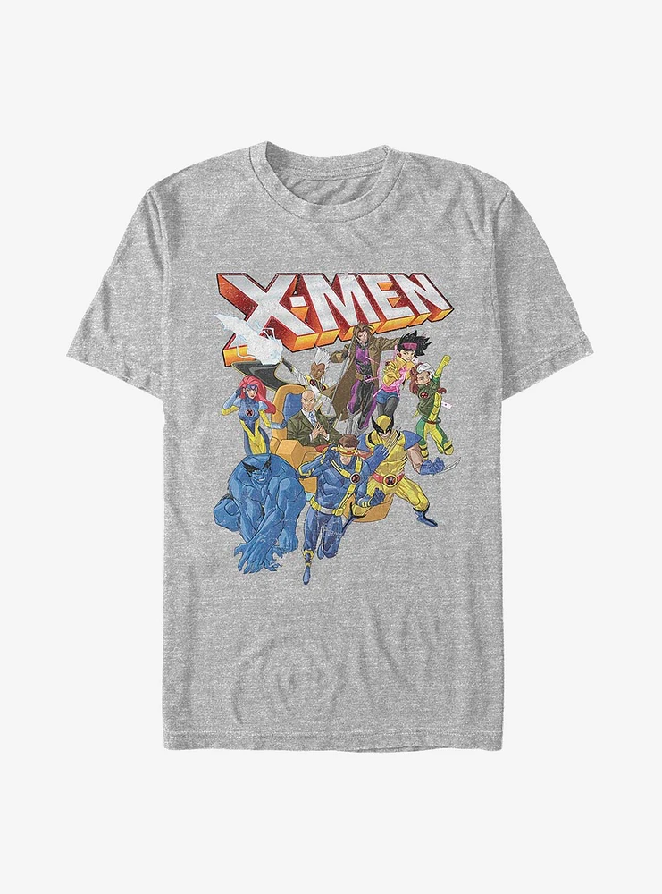 Hot Topic Marvel X-Men Distressed Group Shot T-Shirt