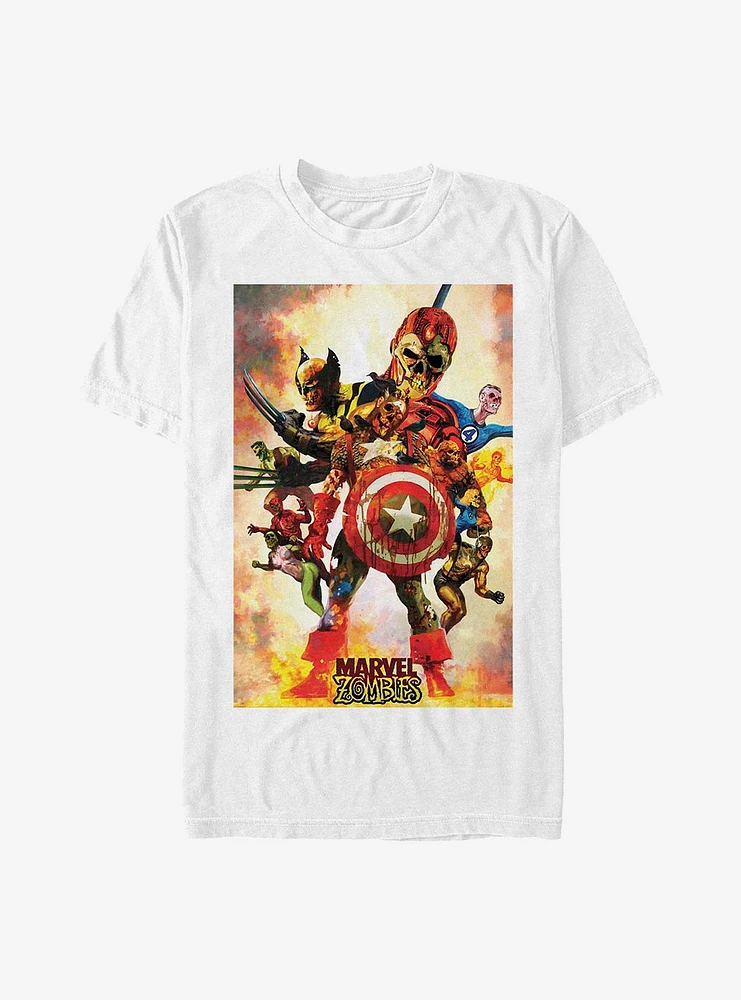 Hot Topic Marvel Zombies Zombie Poster T-Shirt