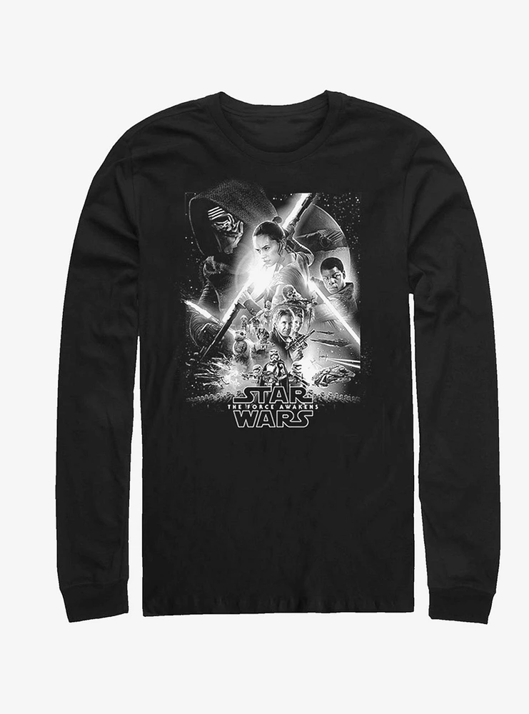 Hot Topic Star Wars Awakens Poster Long-Sleeve T-Shirt