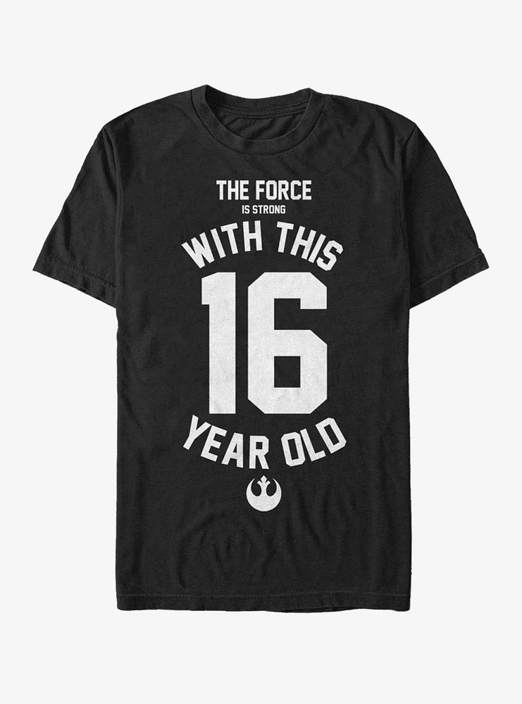 Hot Topic Star Wars Force Sensitive Sixteen T-Shirt