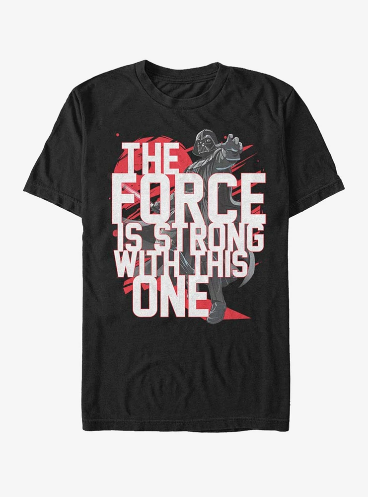 Hot Topic Star Wars Force Stack Vader T-Shirt