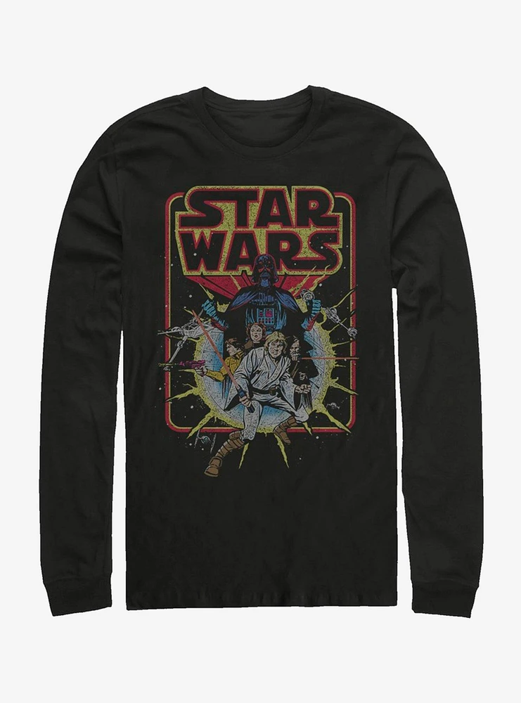 Hot Topic Star Wars Old School Comic Long-Sleeve T-Shirt