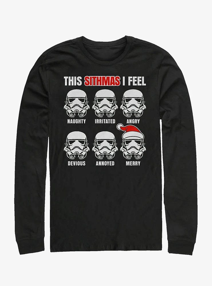 Hot Topic Star Wars Sithmas Feelings Long-Sleeve T-Shirt