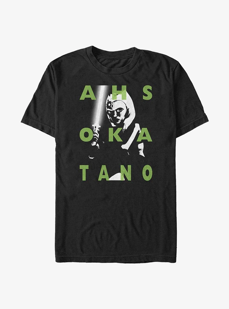 Hot Topic Star Wars The Clone Ahsoka Text T-Shirt