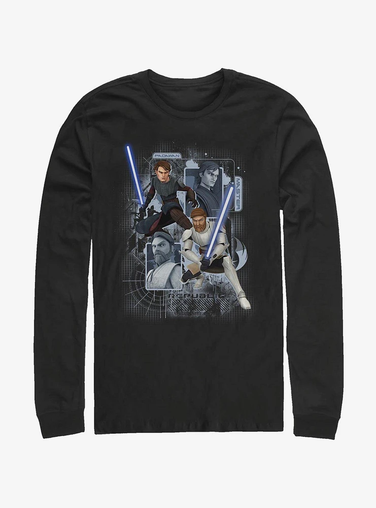 Hot Topic Star Wars The Clone Schematic Shot Long-Sleeve T-Shirt