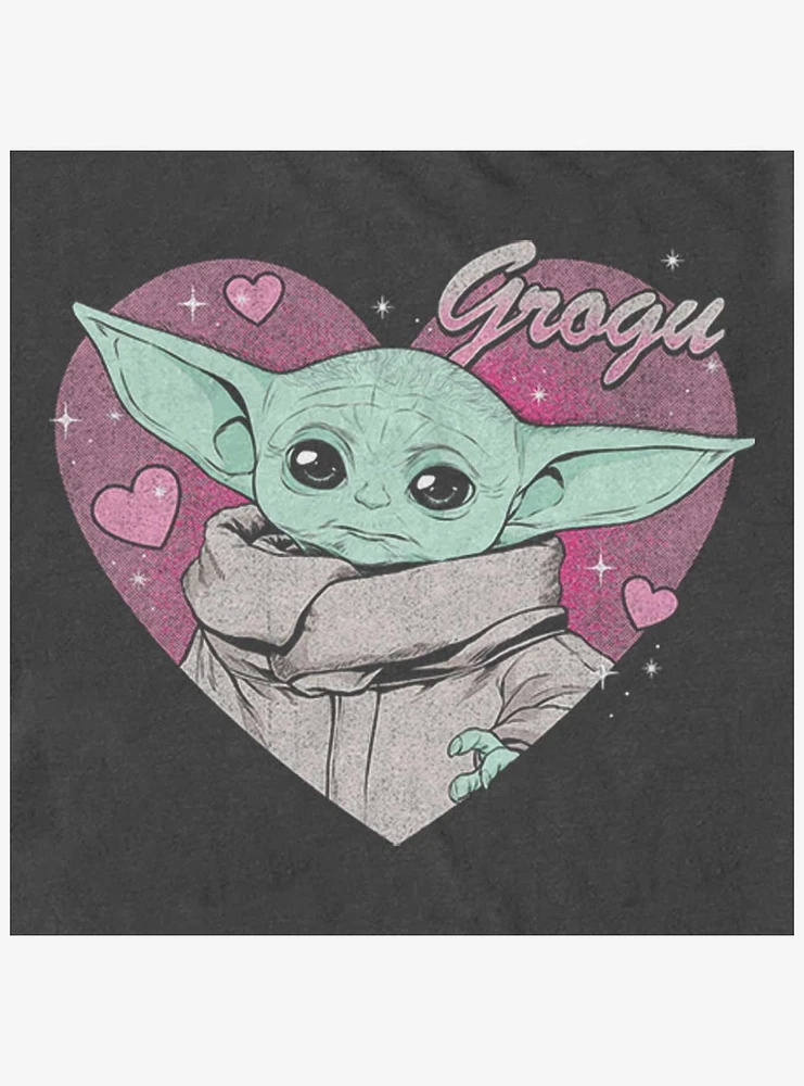 Hot Topic Star Wars The Mandalorian Grogu Valentine T-Shirt