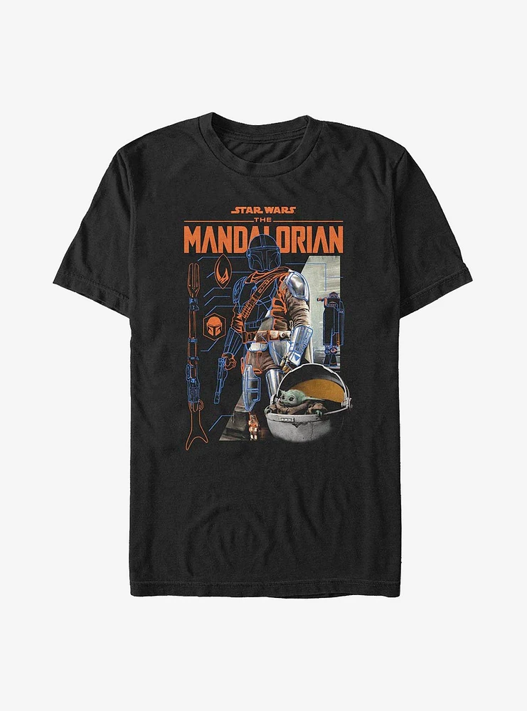 Hot Topic Star Wars The Mandalorian Mando Components T-Shirt