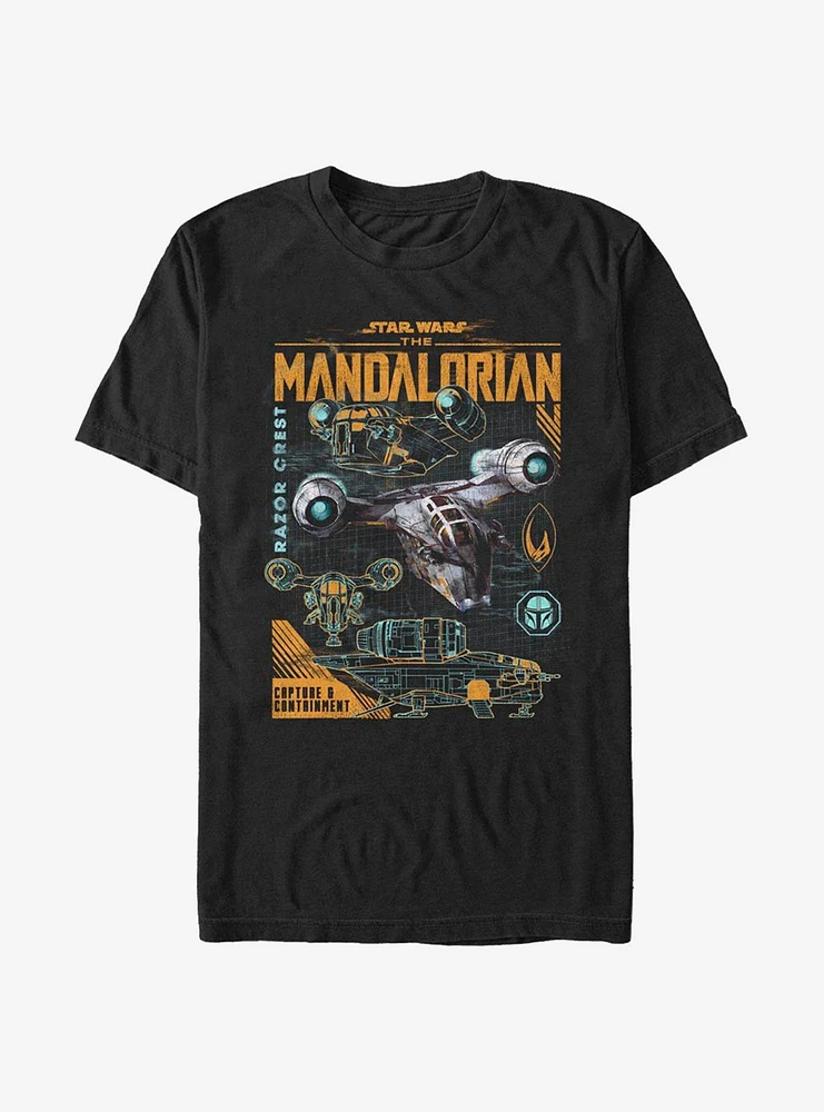 Hot Topic Star Wars The Mandalorian Razor Crest T-Shirt