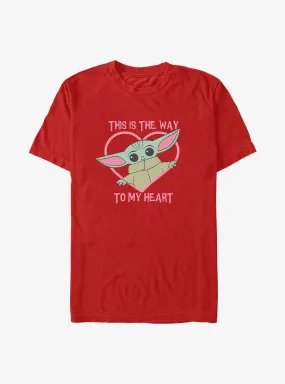 Hot Topic Star Wars The Mandalorian Way To My Heart T-Shirt