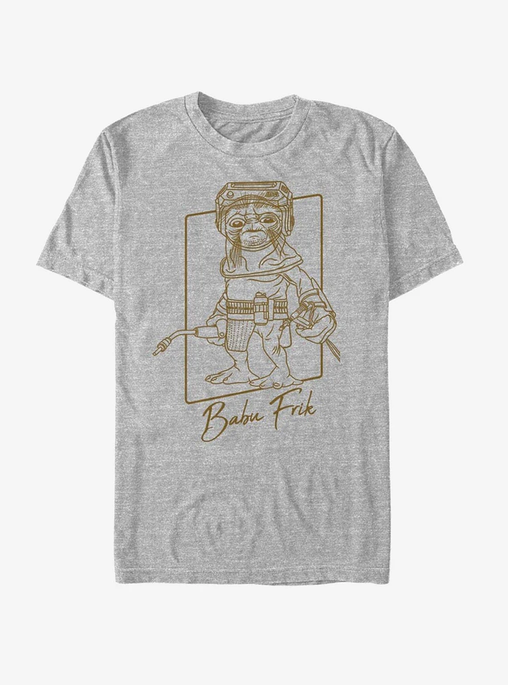 Hot Topic Star Wars: The Rise of Skywalker Babu Frik Outline T-Shirt