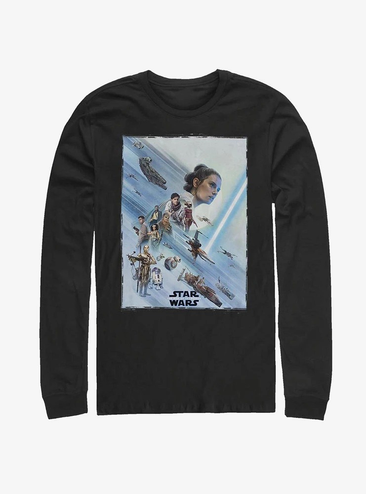 Hot Topic Star Wars: The Rise of Skywalker Rey Poster Long-Sleeve T-Shirt