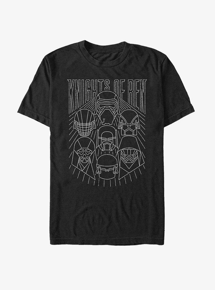 Hot Topic Star Wars: The Rise of Skywalker Simple Outlines T-Shirt