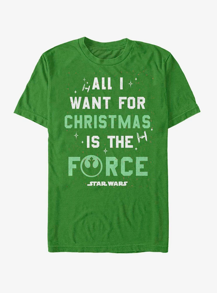 Hot Topic Star Wars Want The Force Christmas T-Shirt