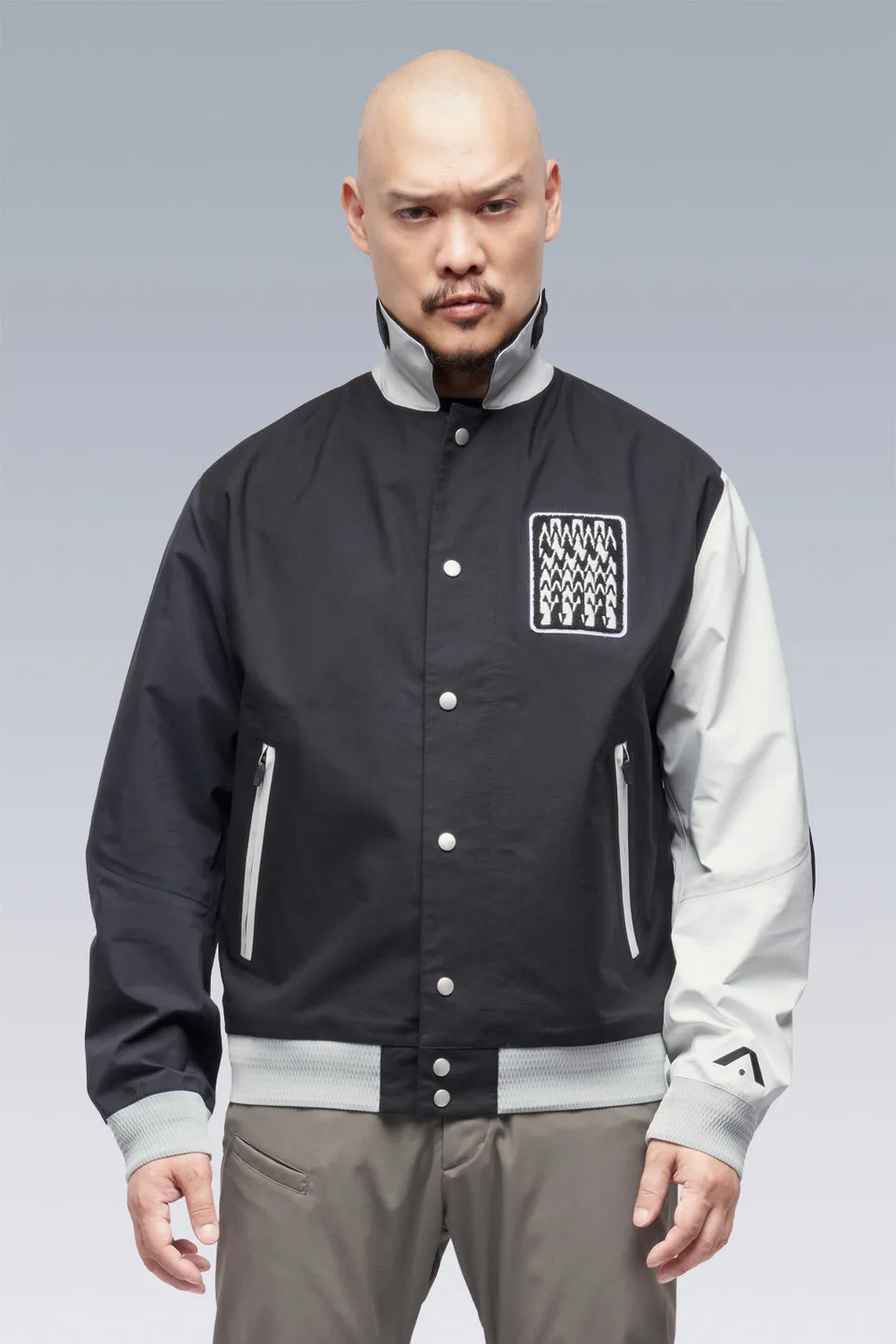 J94-VT 3L Varsity Jacket - BLACK/MULTI