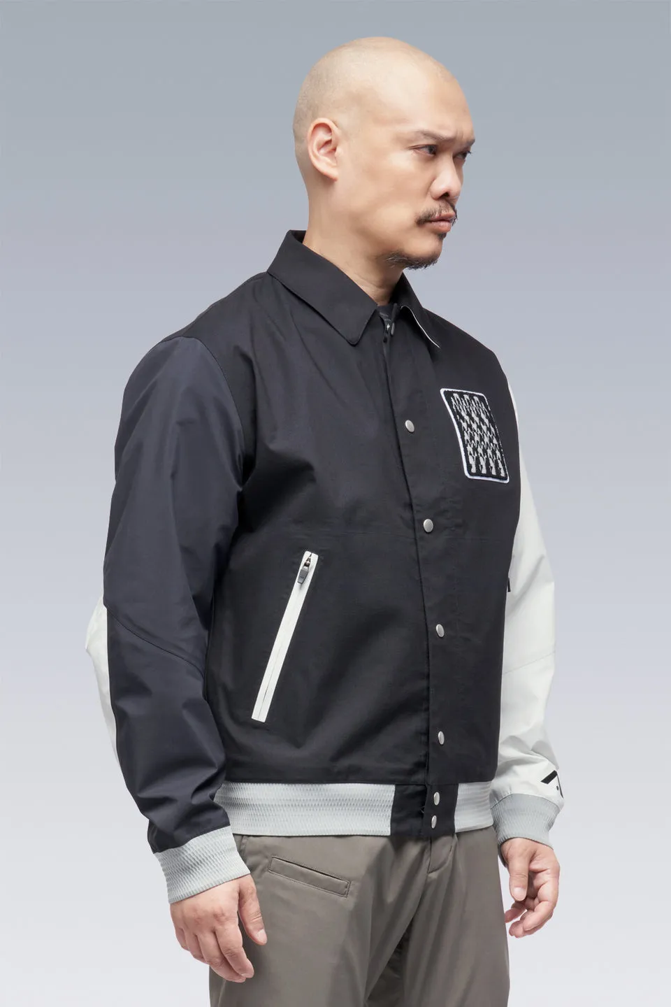 J94-VT 3L Varsity Jacket - BLACK/MULTI