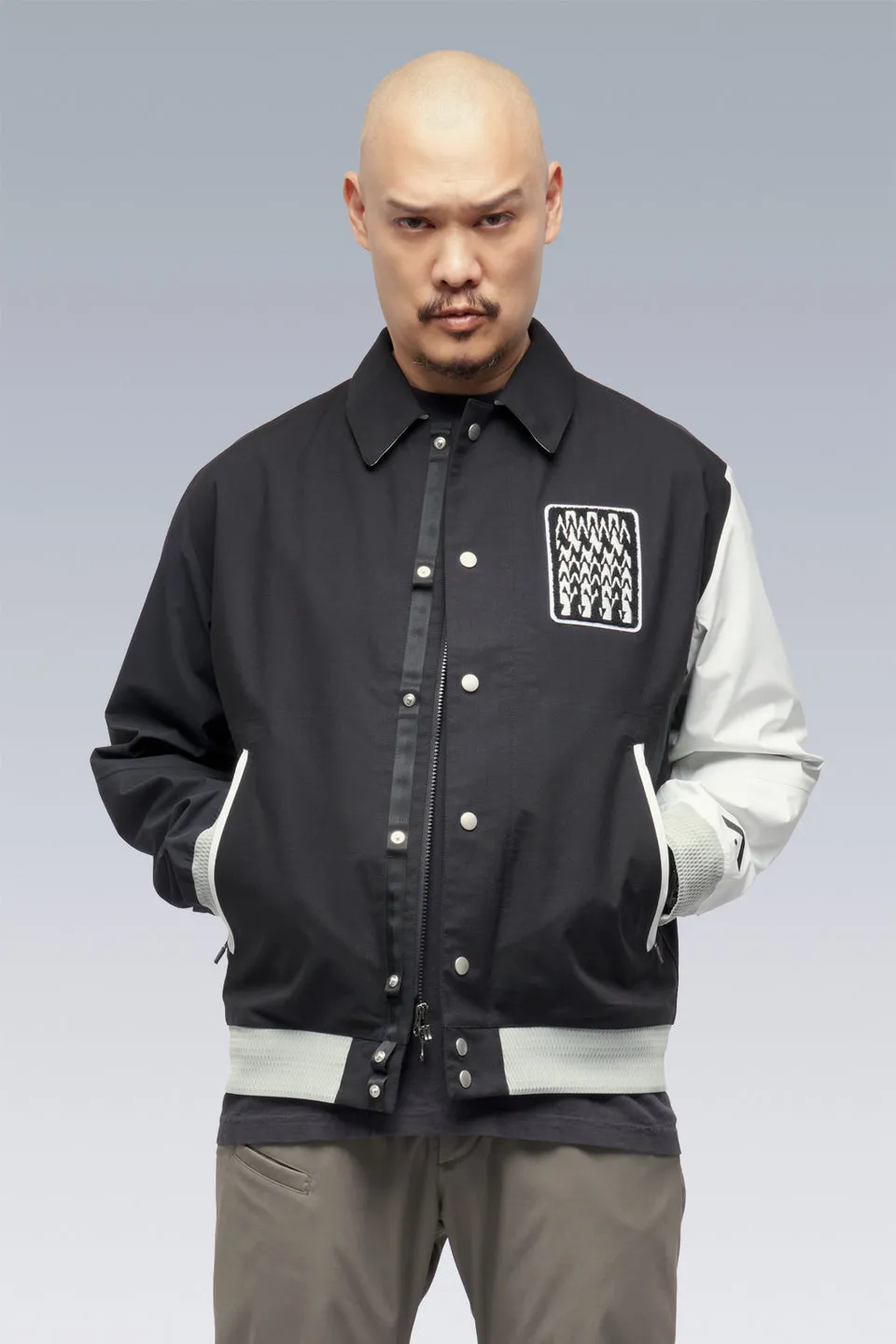 J94-VT 3L Varsity Jacket - BLACK/MULTI