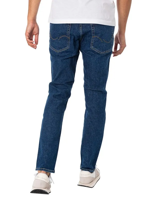 Jack & Jones Mike Original 386 Tapered Jeans - Dark Blue Denim