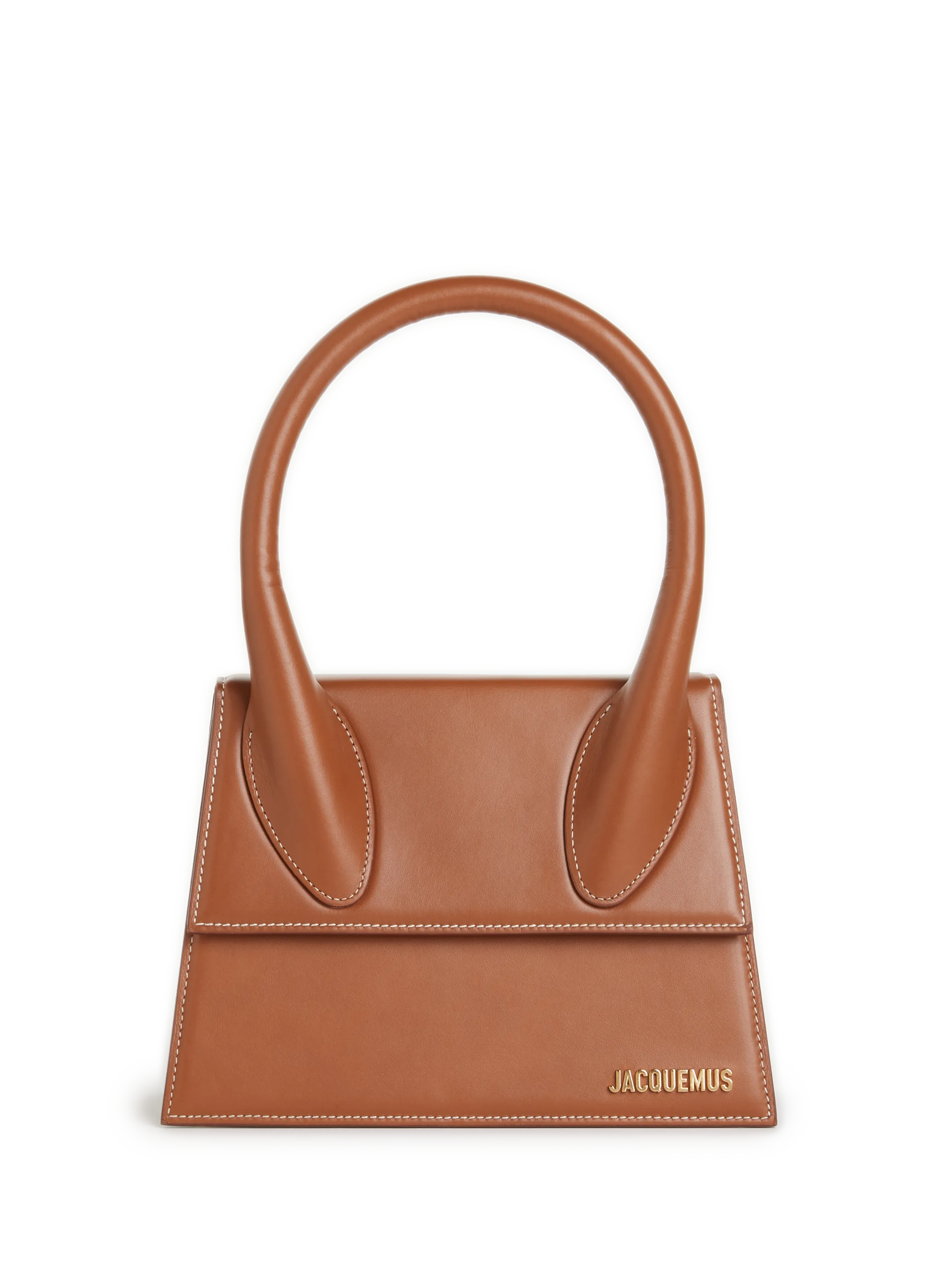 JACQUEMUS  Large Chiquito leather bag - Brown