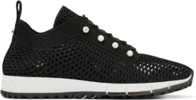 Jimmy Choo Veles pearl-embellished sneakers Black