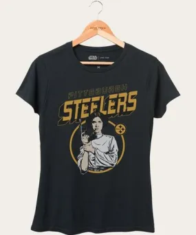 Junk Food Women's Steelers Star Wars Princess Leia Tee