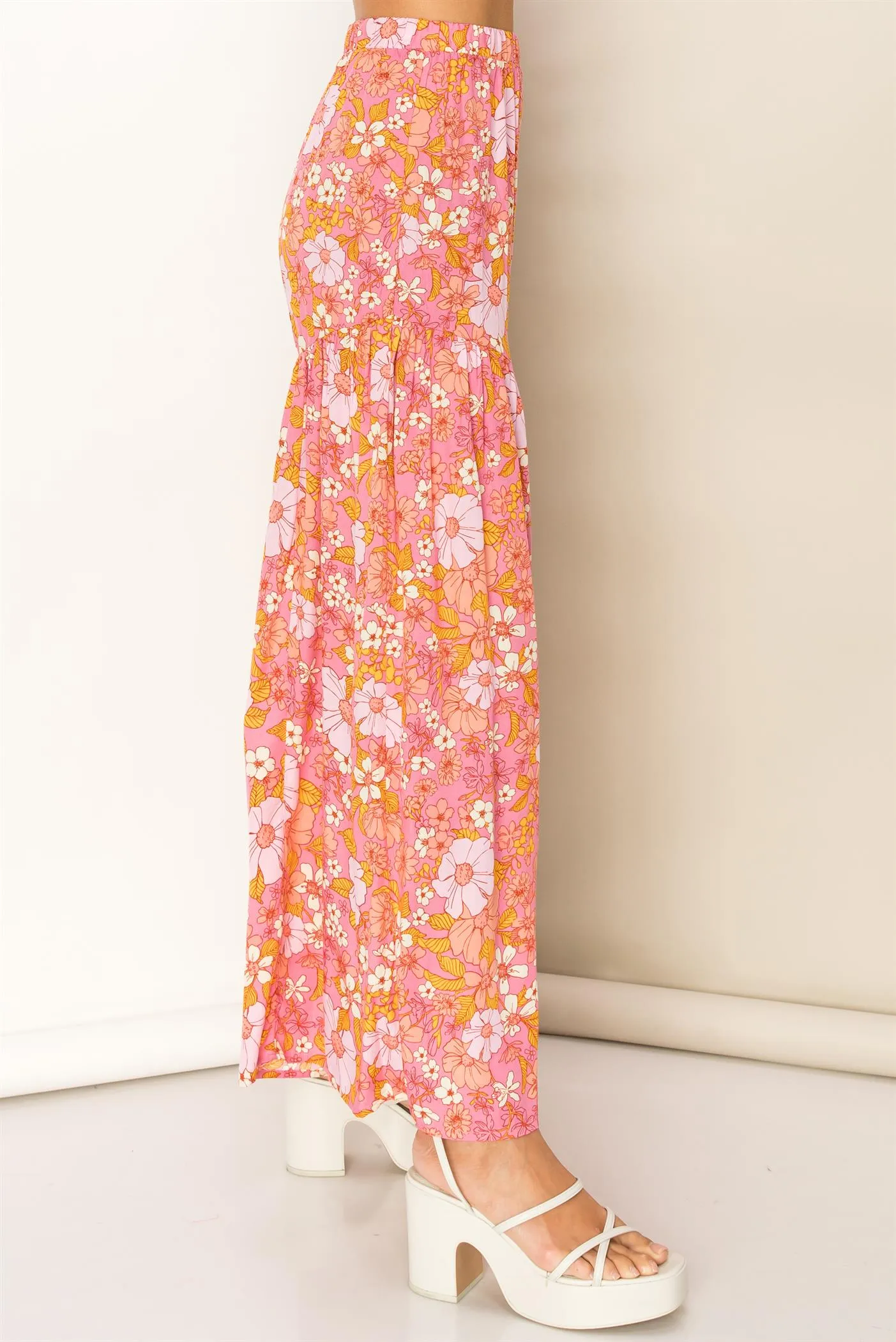 Kenza Tiered Floral Wide Leg Pants