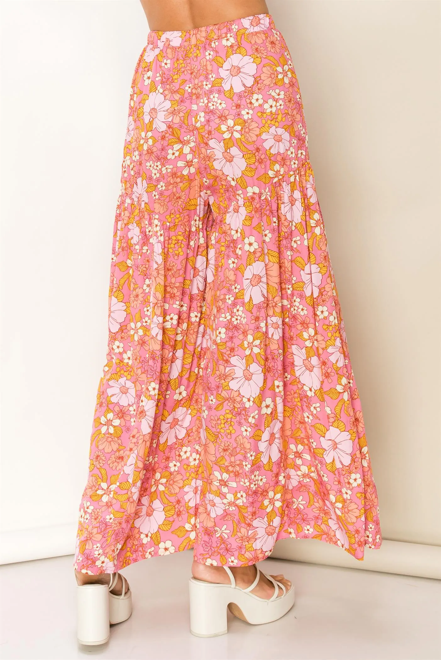 Kenza Tiered Floral Wide Leg Pants