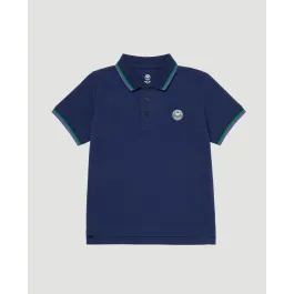 Kids Pique Polo - Navy