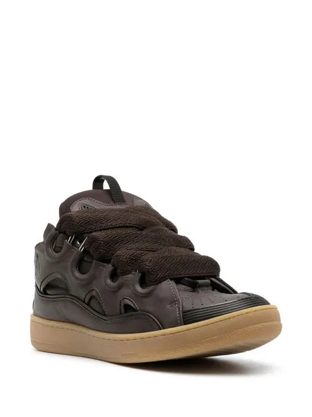 LANVIN CURB SNEAKERS, EBONY