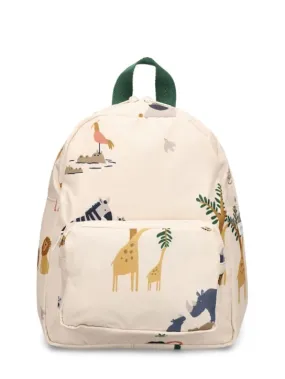 Liewood   Animal print recycled nylon backpack 